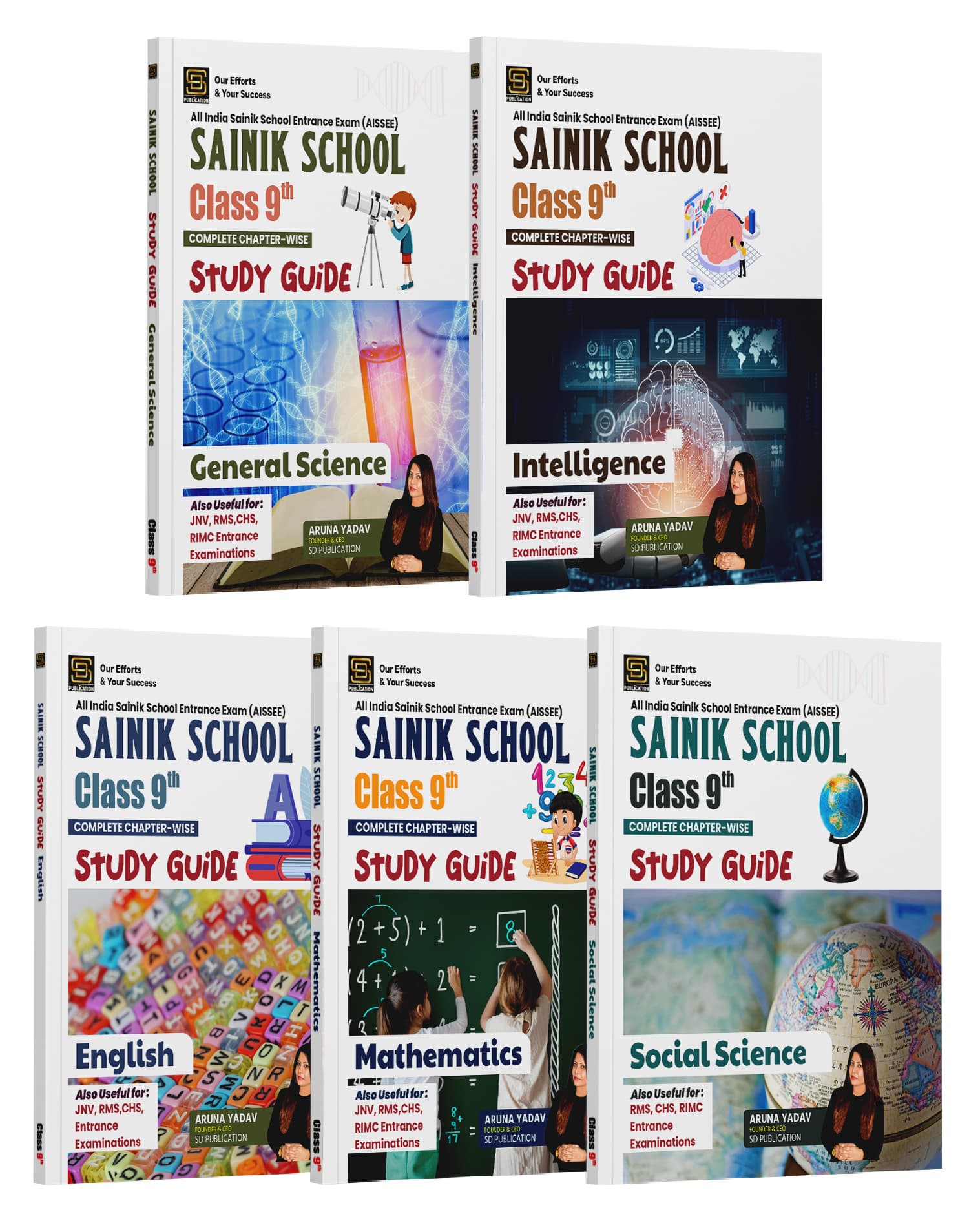 5 Book Combo for Class 9